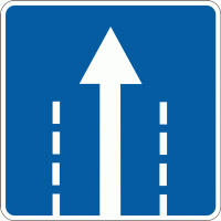 Дорожный знак 5.18 Направление движения по полосе 600 мм