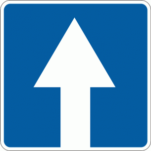 Дорожный знак 5.5 Дорога с односторонним движением 600 мм