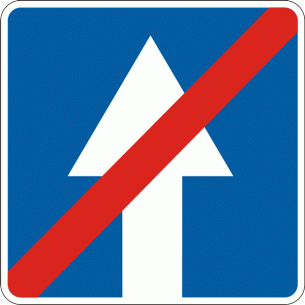 Дорожный знак 5.6 Конец дороги с односторонним движением 700 мм