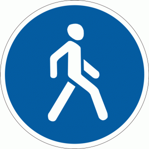 Дорожный знак 4.13 Дорожка для пешеходов 700 мм