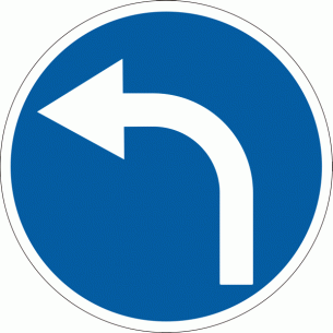 Дорожный знак 4.3 Движение налево 700 мм