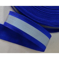 Светоотражающая лента синего цвета для ткани 2 см х 50 метров 