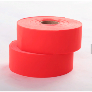 Светоотражающая лента для ткани красного цвета 50 мм /100 м