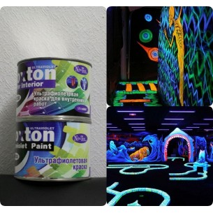 Флуоресцентная водная краска для интерьера Noxton