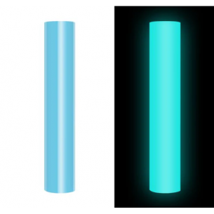 Светящаяся термопленка для ткани Синяя 1 м