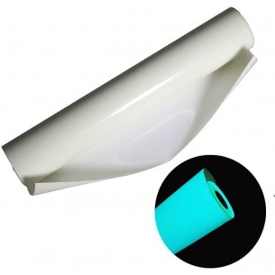 Светящаяся термопленка для ткани Классическая голубая 1 м