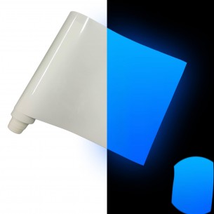 Светящаяся термопленка для ткани Классическая синяя 1 м