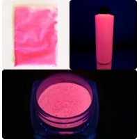 Самосветящийся порошок - люминофор ТАТ 33 с темно-розовым свечением