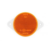 Круглый пластиковый светоотражатель с отверстиями d=75 мм